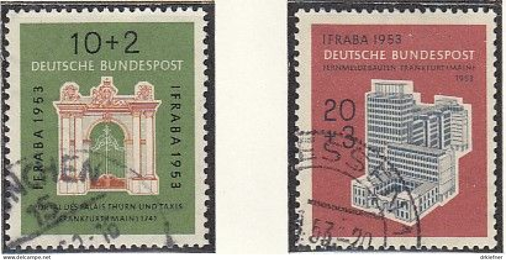 BRD  171-172 Gestempelt, IFRABA, 1953 - Used Stamps