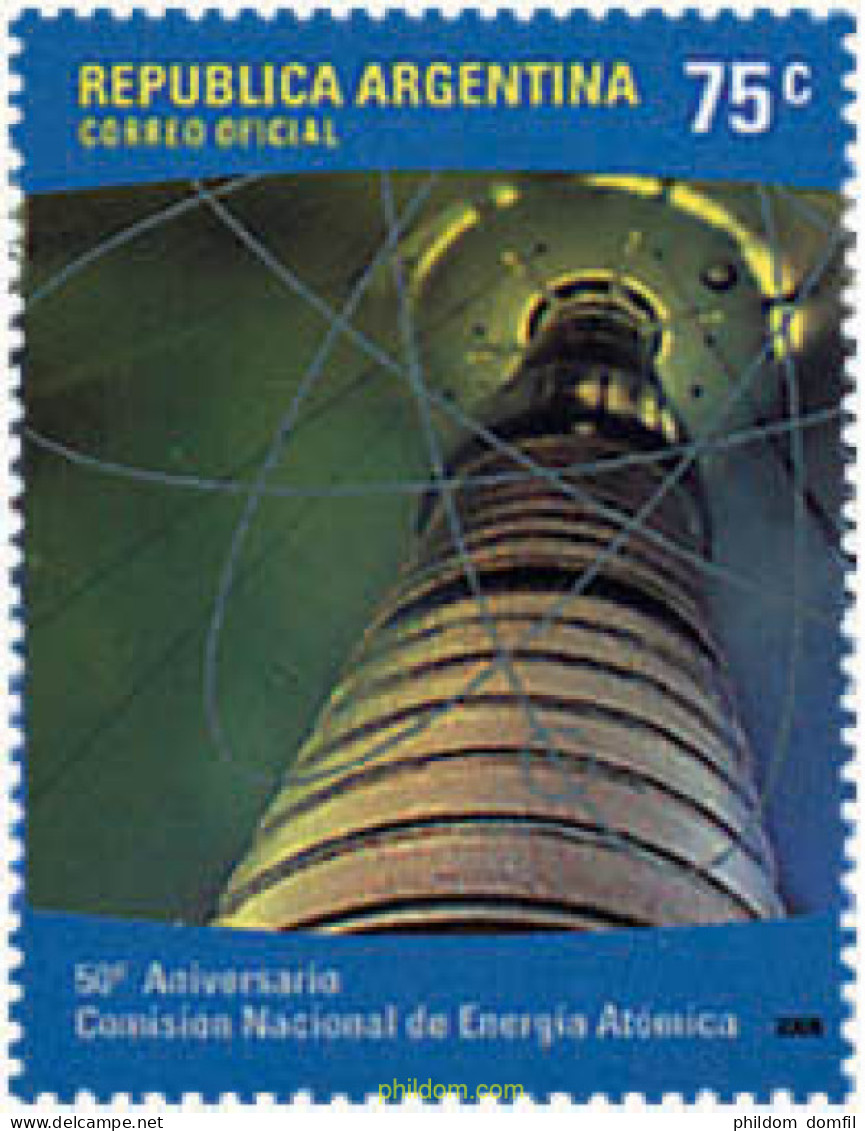 77977 MNH ARGENTINA 2000 50 ANIVERSARIO DE LA COMISION NACIONAL DE ENERGIA ATOMICA - Nuovi