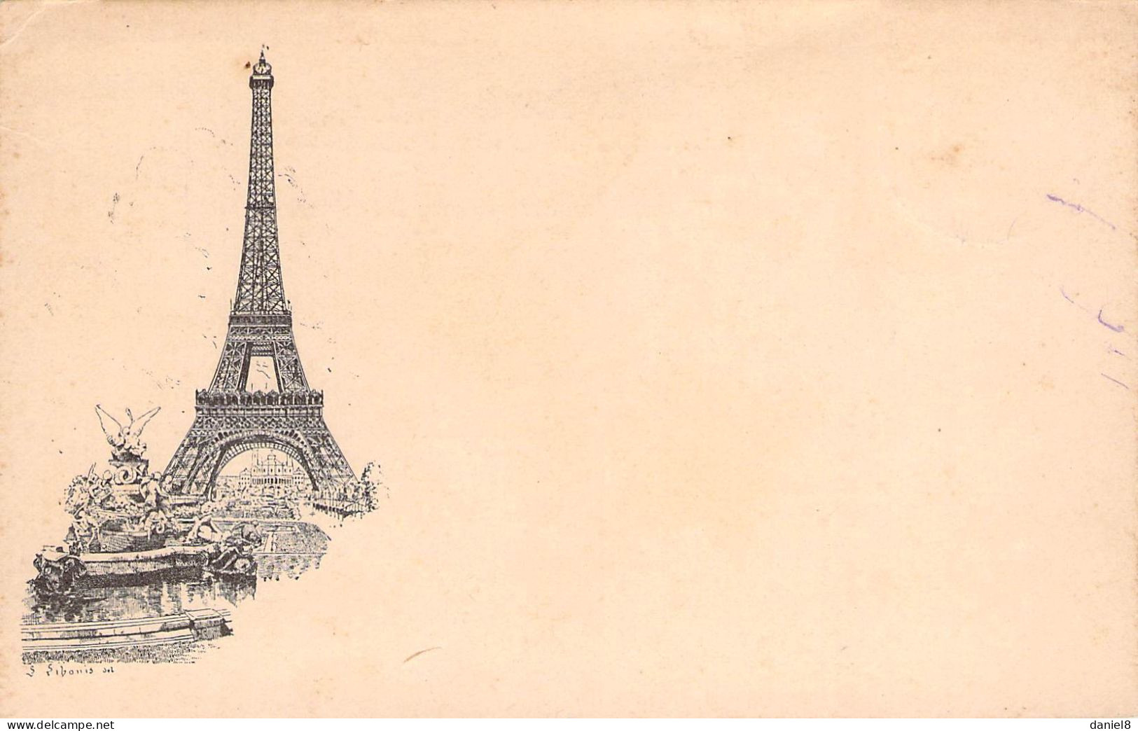 FRANCE - Tour Eiffel - LIBONIS - Cachet Au Verso NOVE 1889 - Eiffelturm