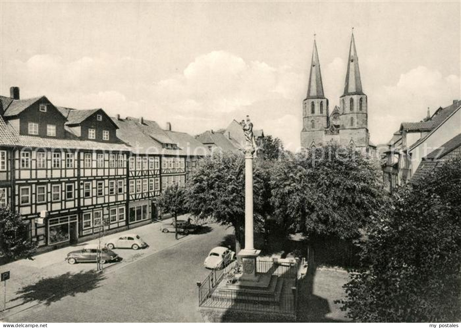 73299002 Duderstadt Marktstrasse Mariensaeule St. Cyriakus Duderstadt - Duderstadt