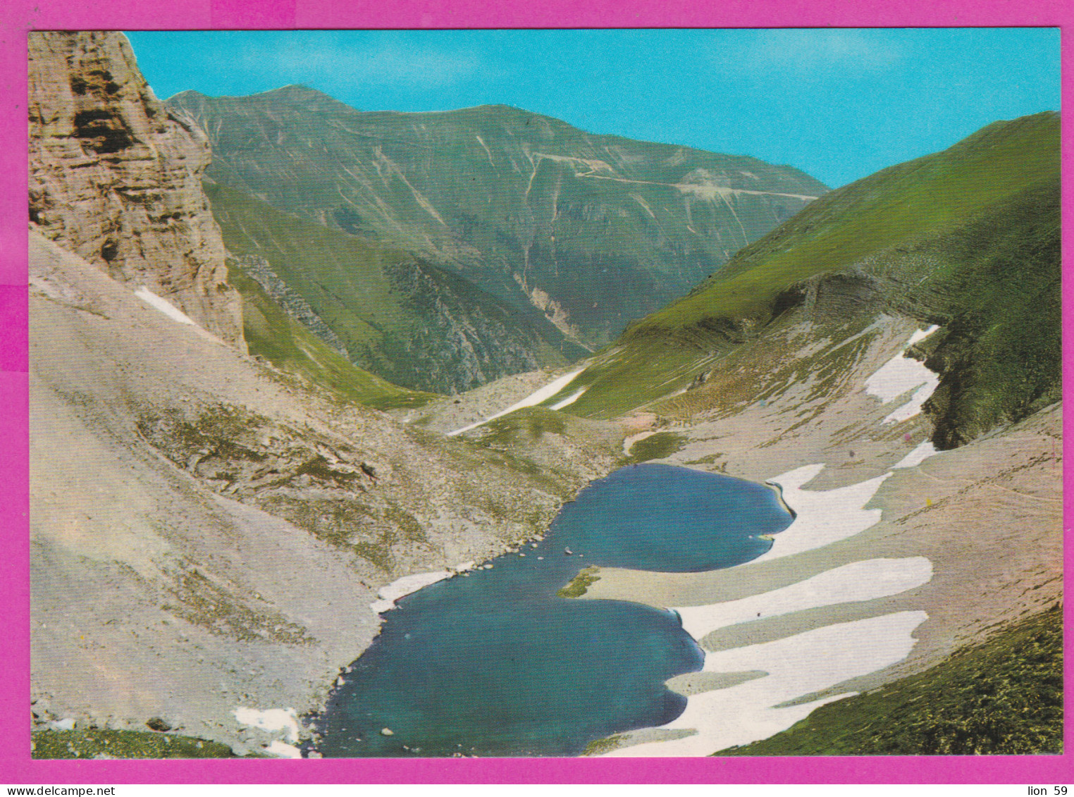 293832 / Italy - Lago Di Pilato - Sullo Sfondo M. Sibilla (m.2173) PC 1989 Amandola USED 100+500 L Castello Di Rovereto - 1981-90: Marcofilia