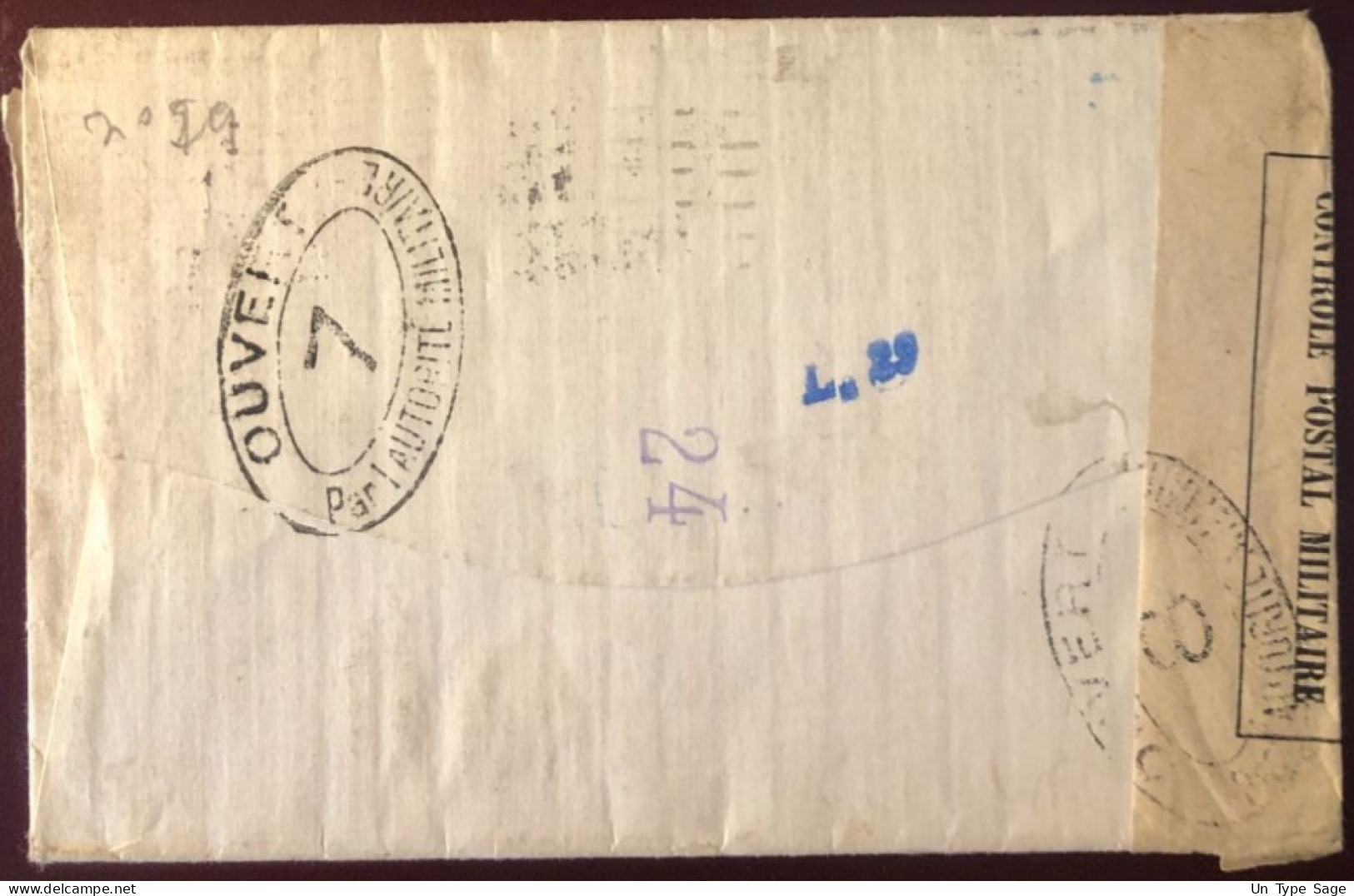 Etats-Unis, Divers Sur Enveloppe De New-York 6.12.1918 Pour La France + Censure - (B2735) - Marcofilia