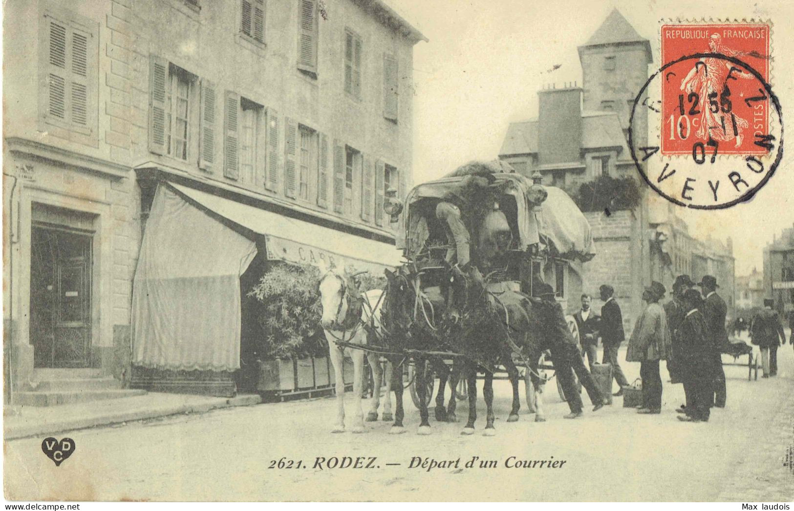 12. Aveyron. Rodez. Départ D'un Courrier - Rodez