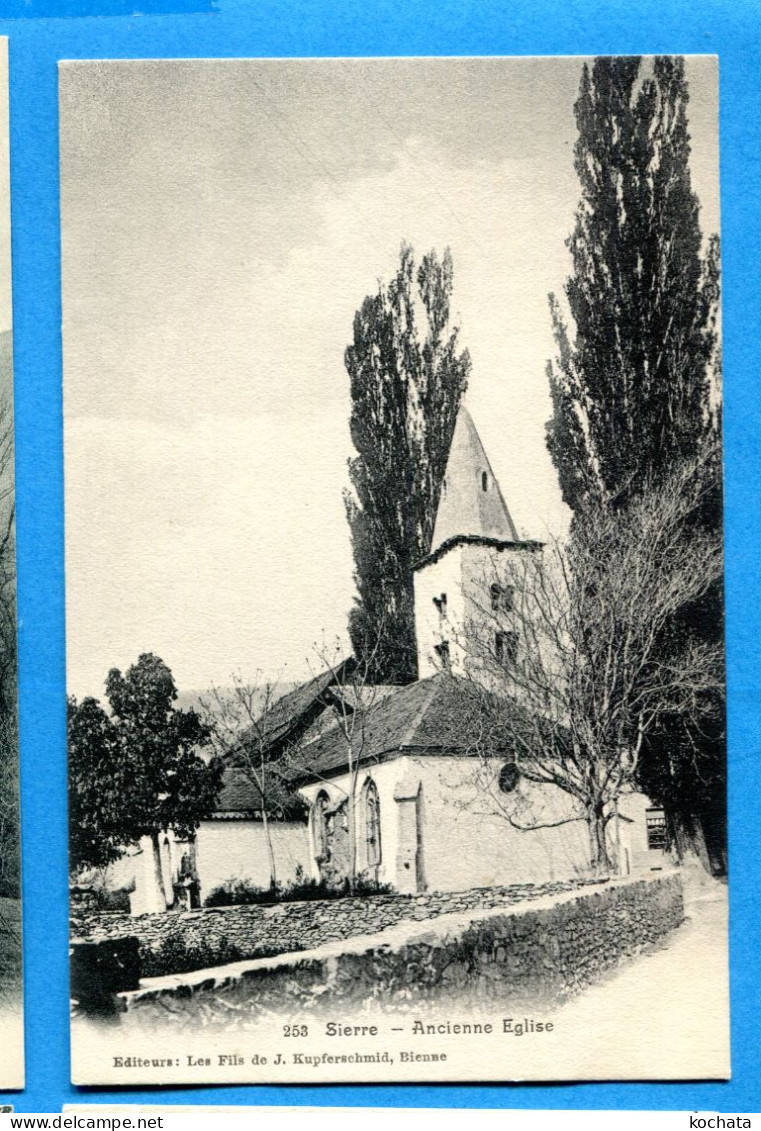 VIX051, Sierre, Ancienne église, 253, Précurseur , Non Circulée - Sierre