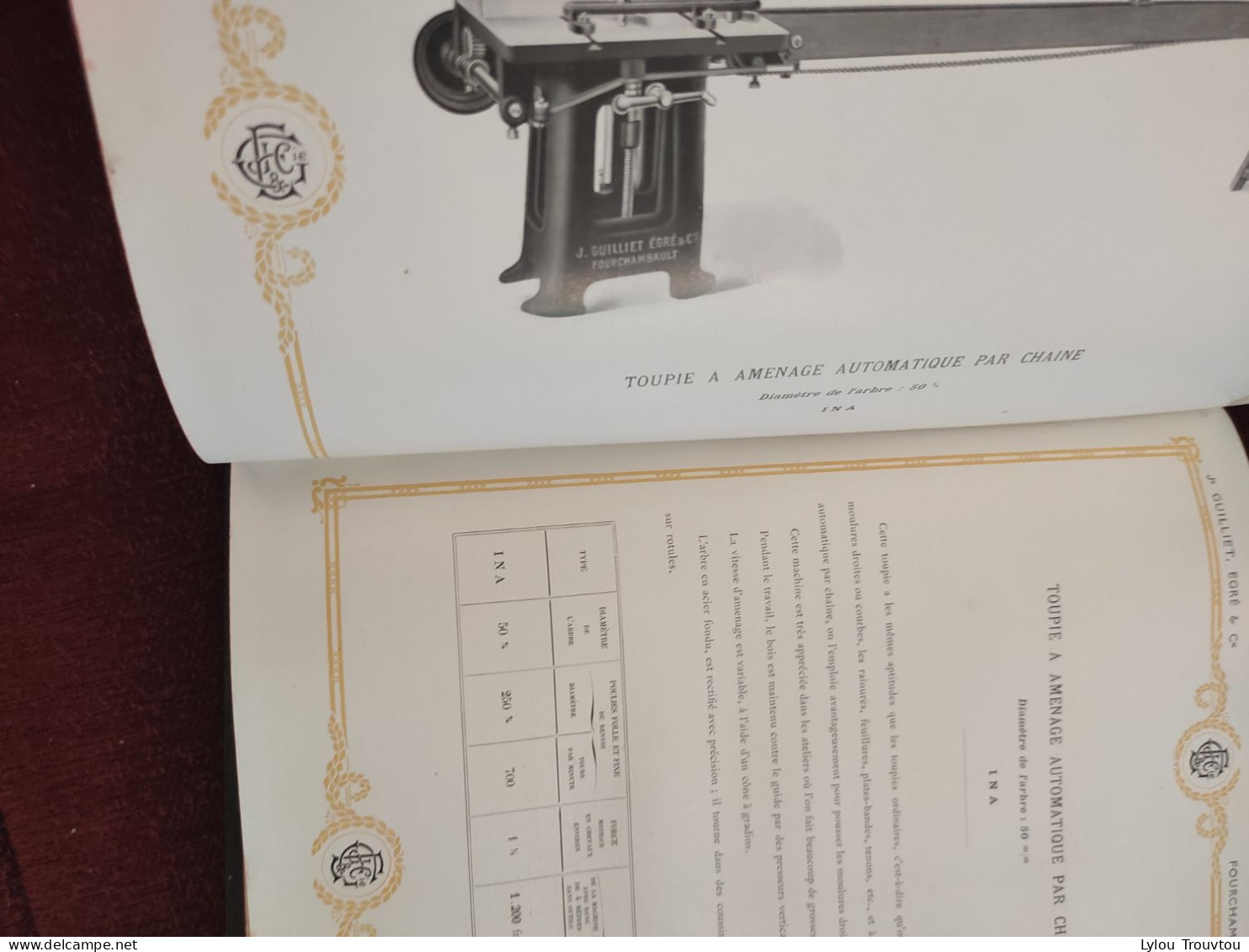 Superbe Catalogue 431 Pages Machine à Travailler Le Bois Fourchambault Scierie Menuiserie Bûcheron Bûcheronnage Scieur - Old Professions