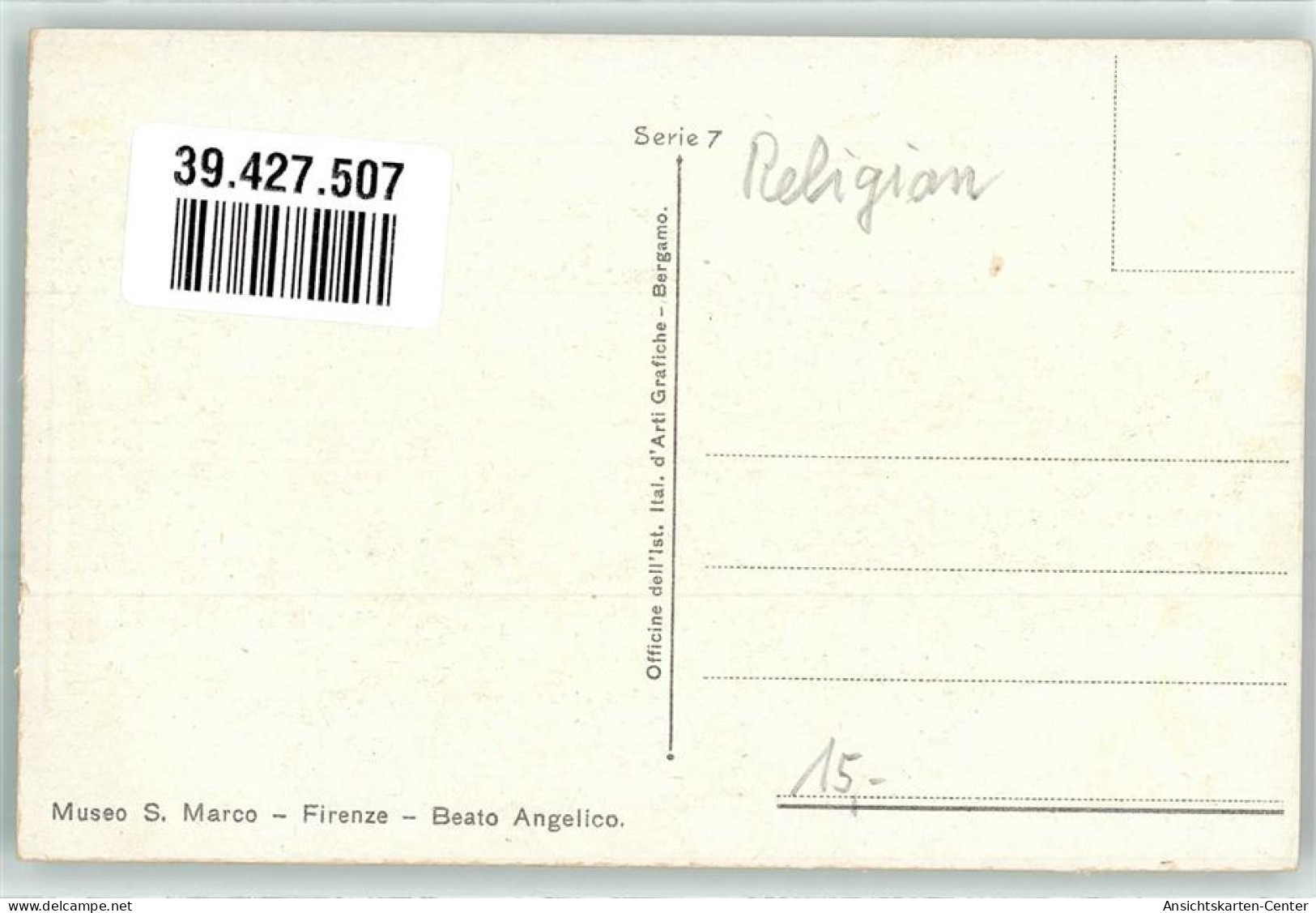 39427507 - Heiliger Angelico Museum S.Marco Serie 7 - Otros & Sin Clasificación