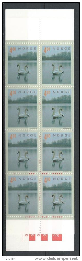 Norvège,1999 Carnet C1264** Tourisme Oiseaux Cygnes - Markenheftchen