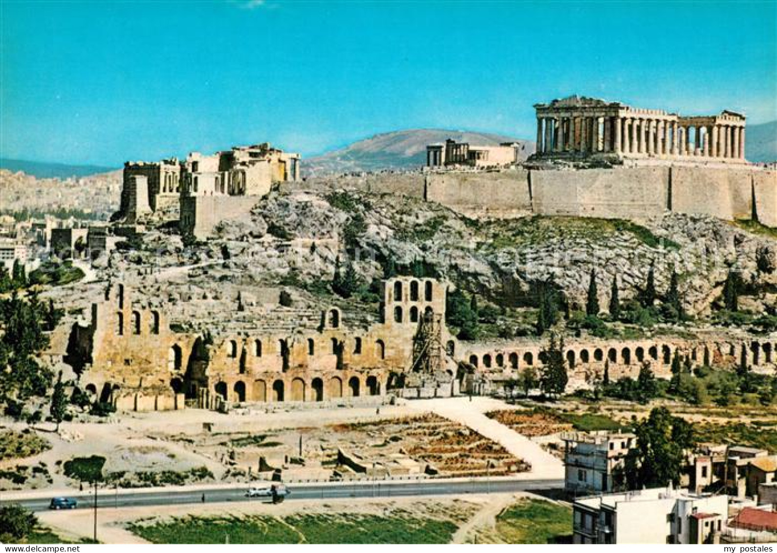 73297435 Athenes Athen Blick Zur Akropolis Athenes Athen - Griekenland