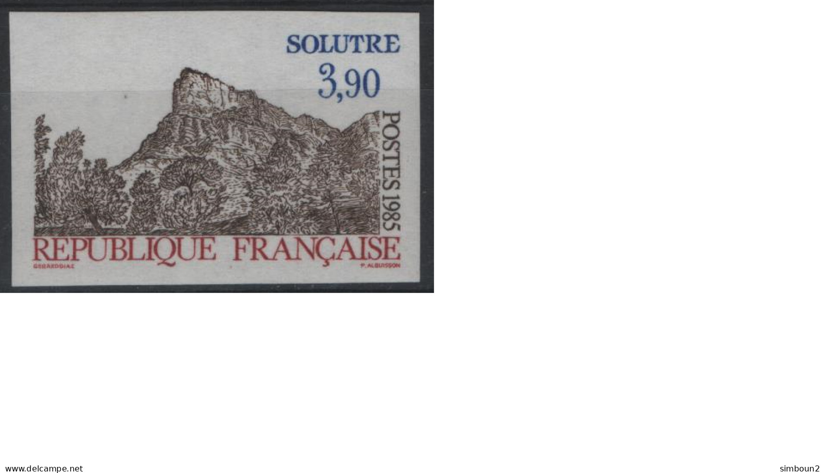 France 1985 N°2388** Non Dentele Imperf Mint Never Hinged - 1981-1990