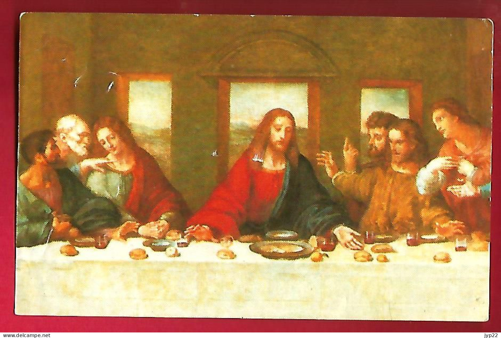Image Pieuse Ed Art Sacra 11677 La Cène De Léonard De Vinci - Acte D'Adoration Paroisse De Trimbach Kaidenbourg - Devotion Images