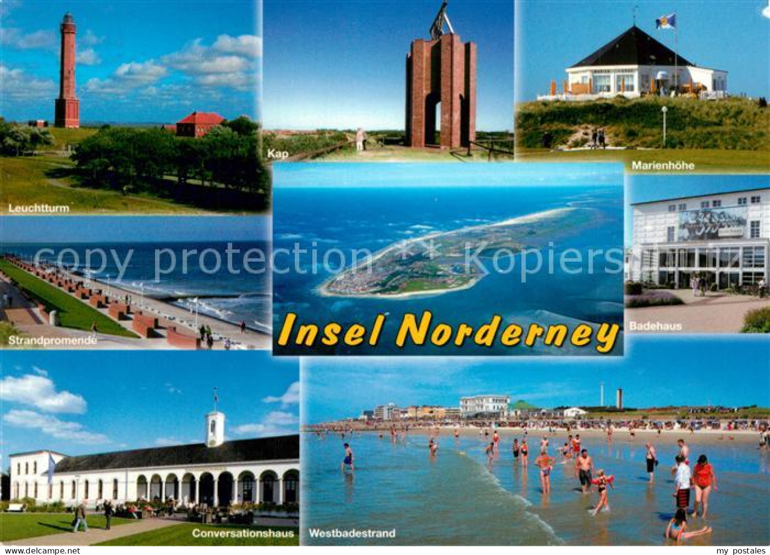 73297074 Norderney Nordseebad Leuchtturm Kap Seezeichen Wahrzeichen Cafe Restaur - Norderney