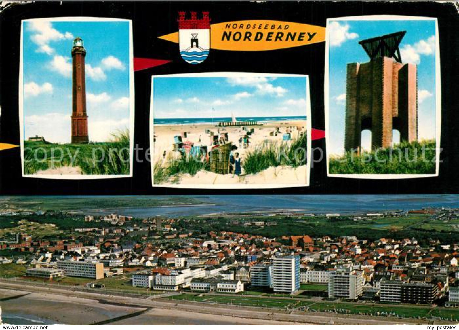 73297073 Norderney Nordseebad Leuchtturm Strand Kap Seezeichen Wahrzeichen Flieg - Norderney