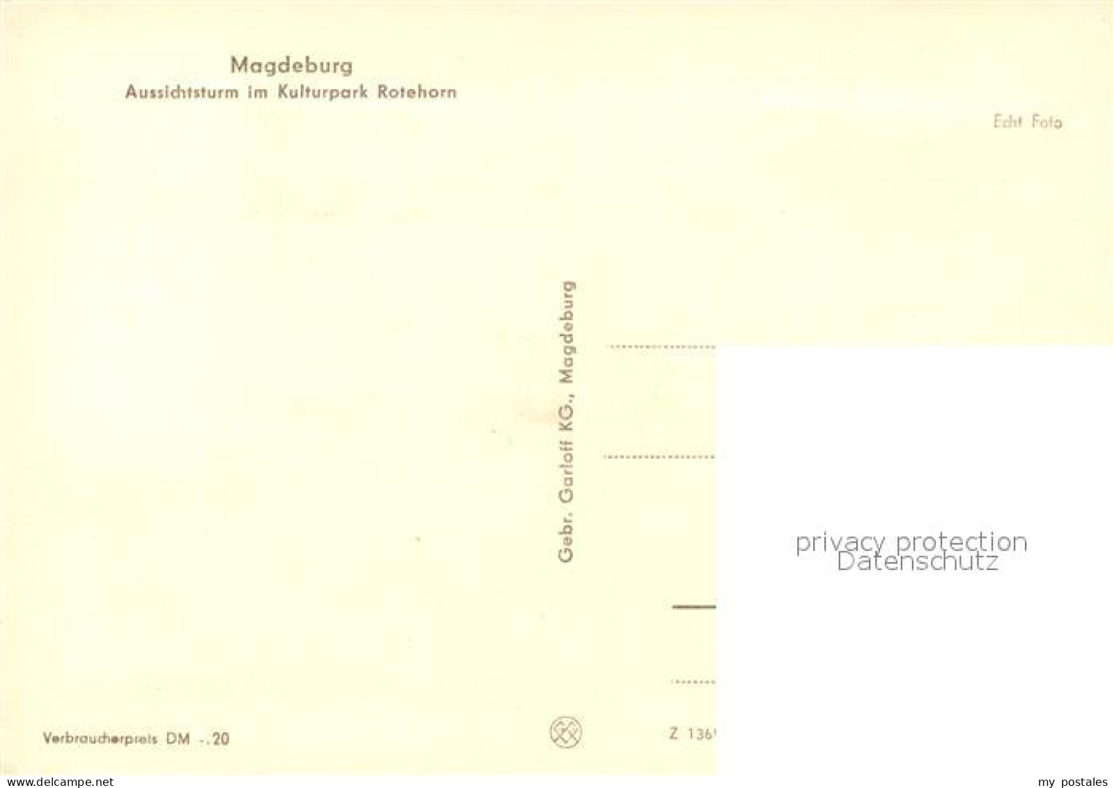 73297060 Magdeburg Aussichtsturm Kulturpark Rotehorn Magdeburg - Maagdenburg