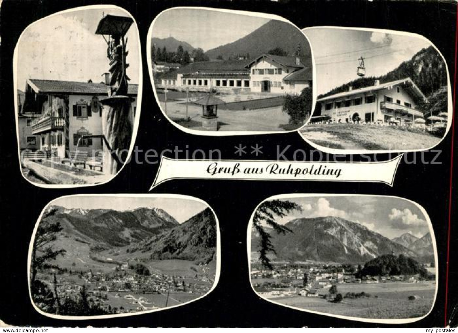 73297053 Ruhpolding Kurhaus Rauschbergseilbahn Dorfbrunnen Ruhpolding - Ruhpolding