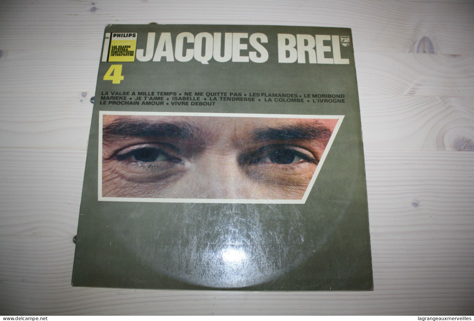 E1 Disque Vinyls De Jacques Brel 33 Tours éditions Philips - Sonstige - Englische Musik