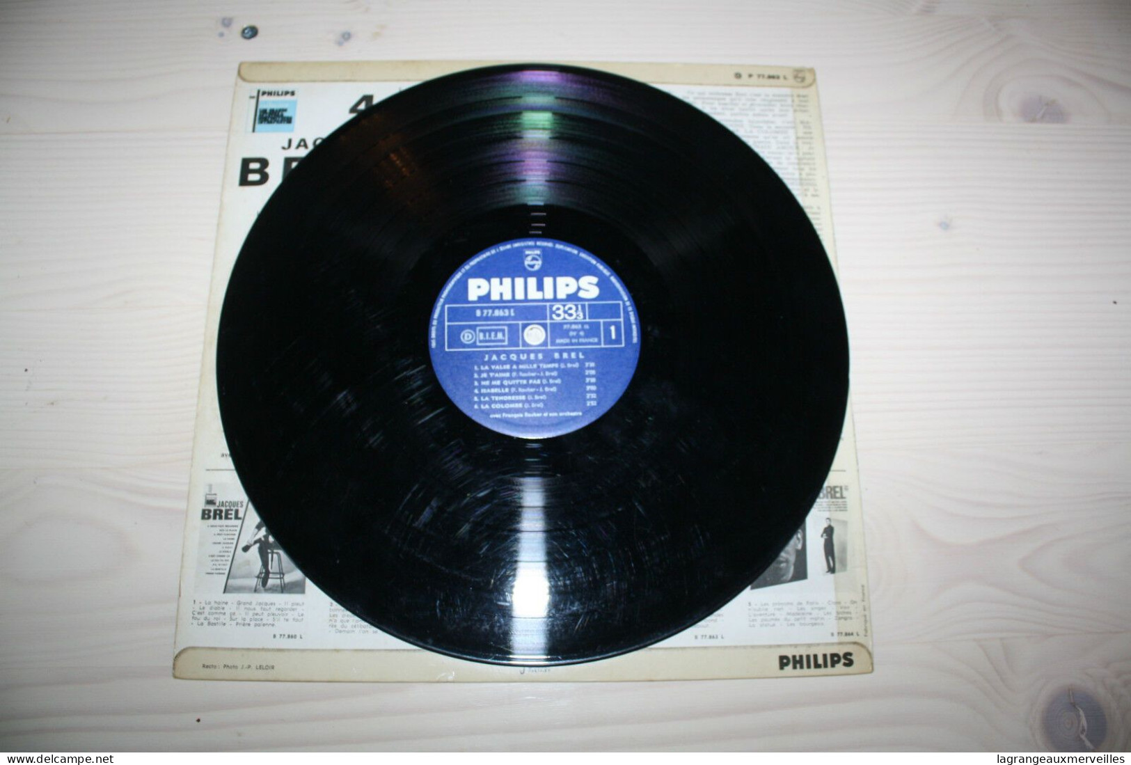 E1 Disque Vinyls De Jacques Brel 33 Tours éditions Philips - Sonstige - Englische Musik