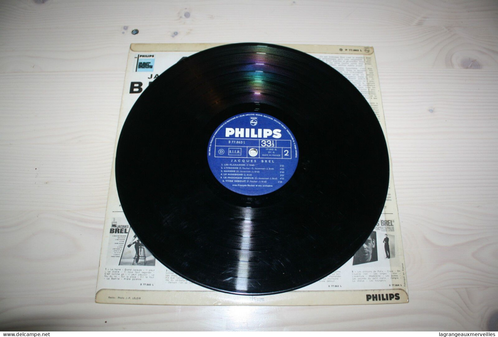 E1 Disque Vinyls De Jacques Brel 33 Tours éditions Philips - Andere - Engelstalig