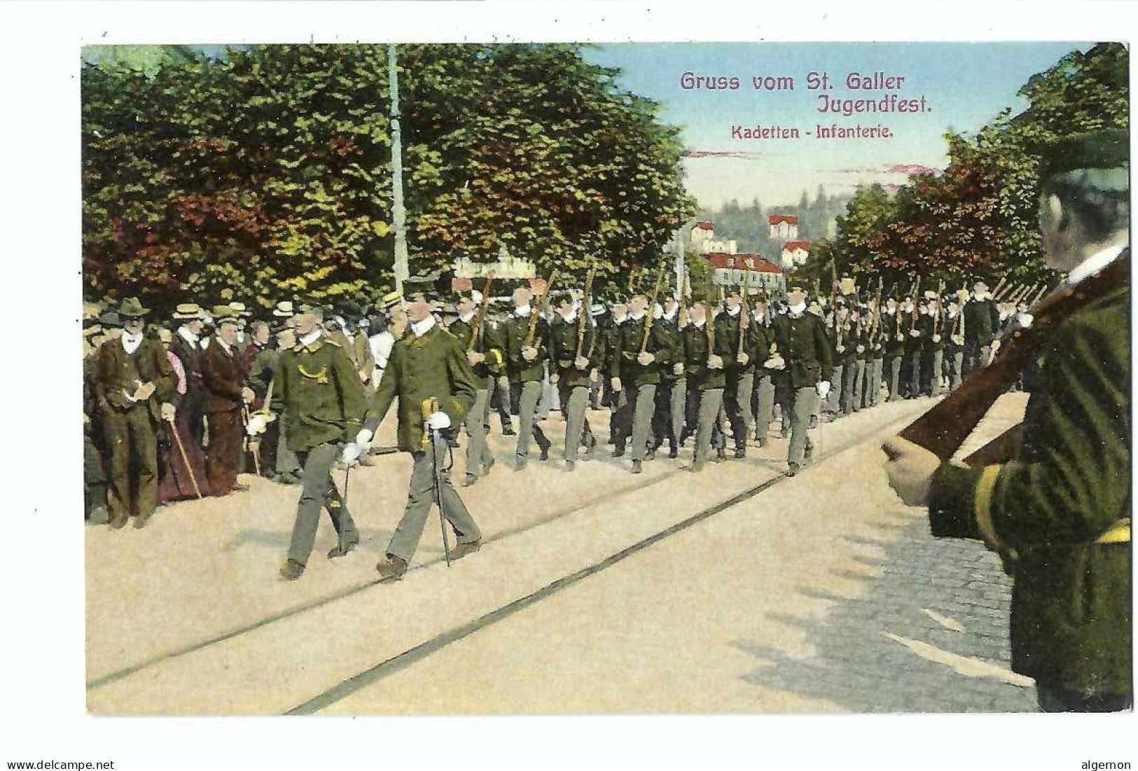 32522 - St. Gallen Gruss Vom St.Galler Jugendfest Kadetten Infanterie - San Gallo