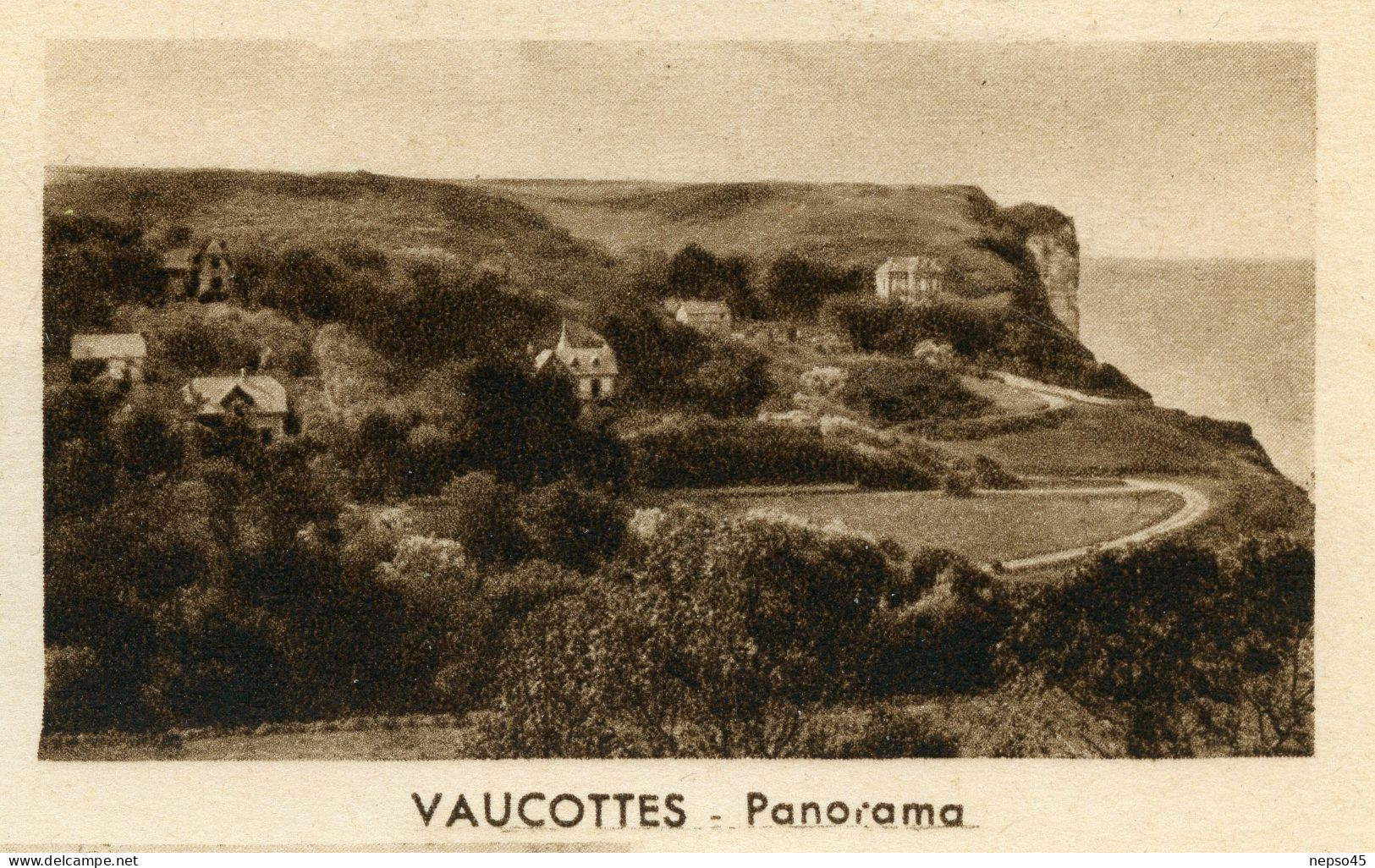 Lettre-Enveloppe écrite de 1950.Yport seine maritime ( 76) la Crique.Vaucottes panorama.Fécamp.les falaises.