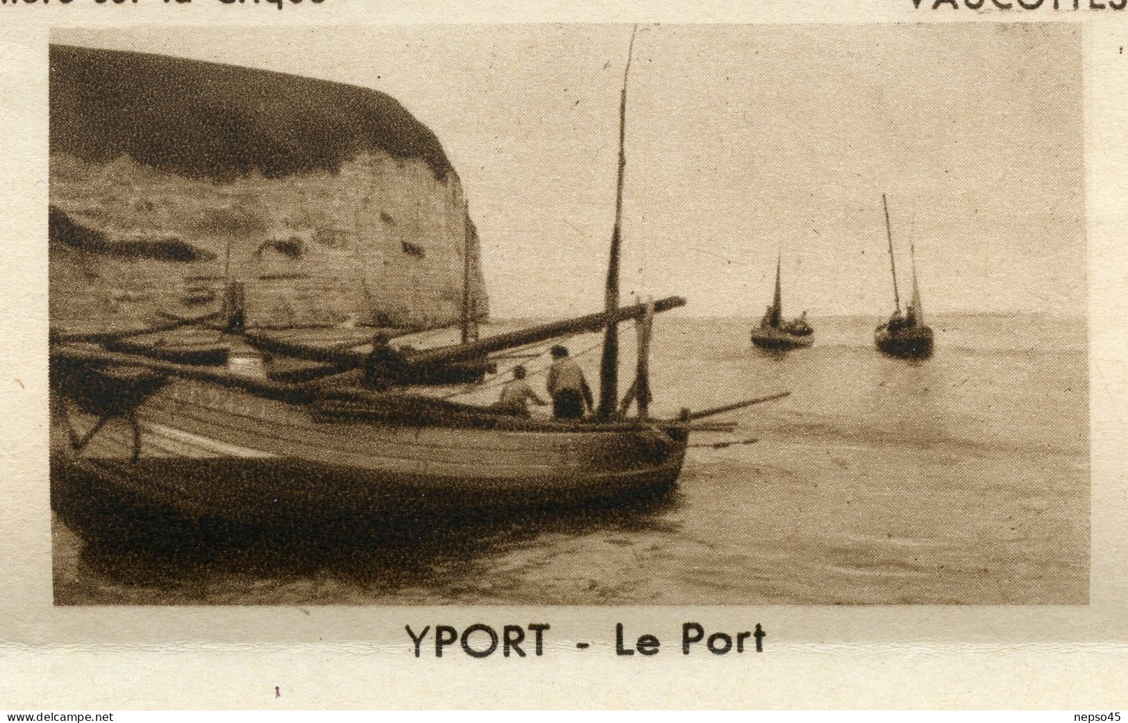 Lettre-Enveloppe écrite de 1950.Yport seine maritime ( 76) la Crique.Vaucottes panorama.Fécamp.les falaises.