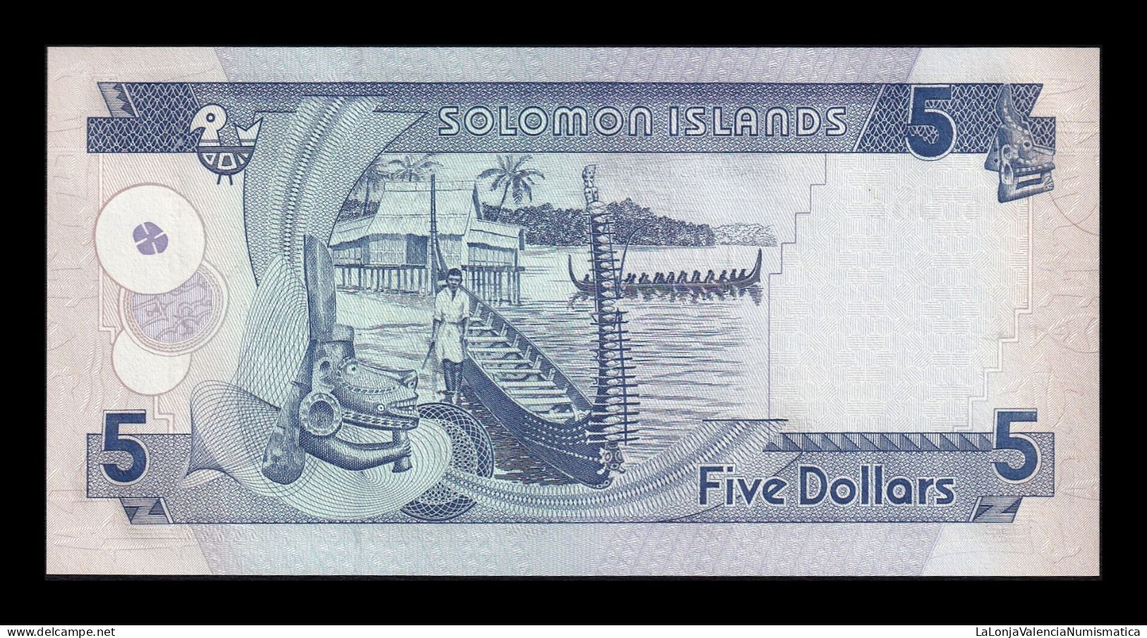 Islas Salomón Solomon 5 Dollars 2004 Pick 26a Sc Unc - Solomonen