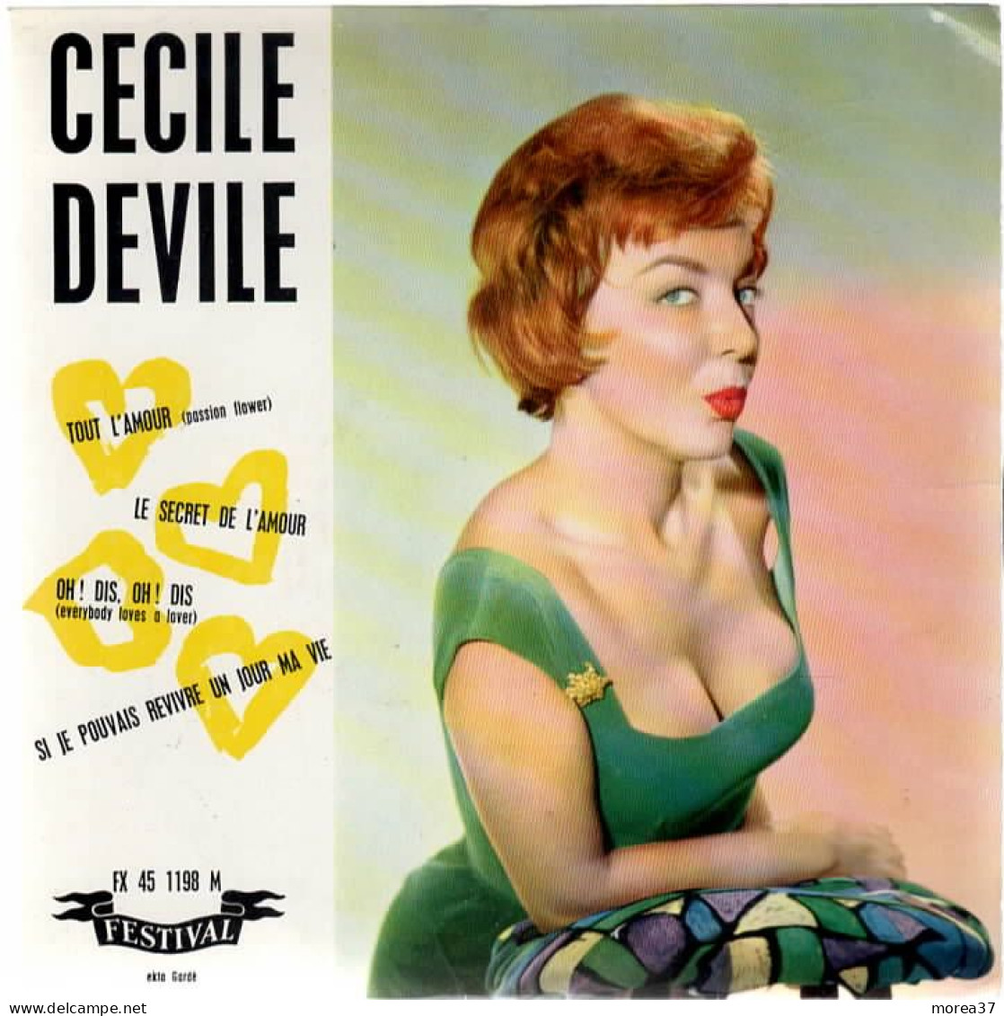 CECILE DEVILLE    Tout L'amour     FESTIVAL  FX 45 1198 M - Altri - Francese