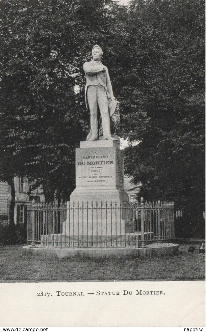 104-Tournai-Doornik Statue Du Mortier - Tournai