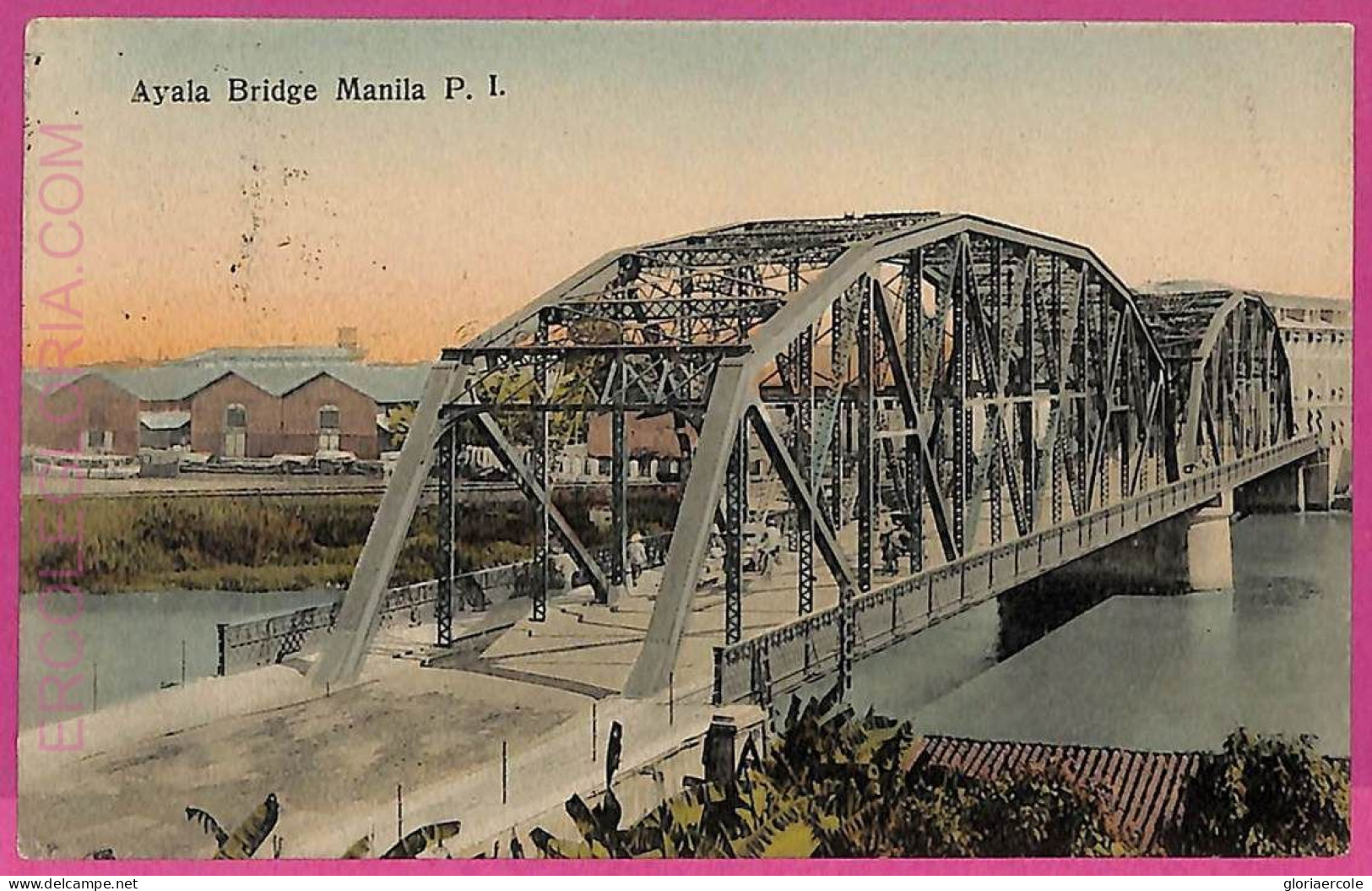 Ag3624 - Philippines - VINTAGE POSTCARD - Manila, Ayala Bridge - Filippine