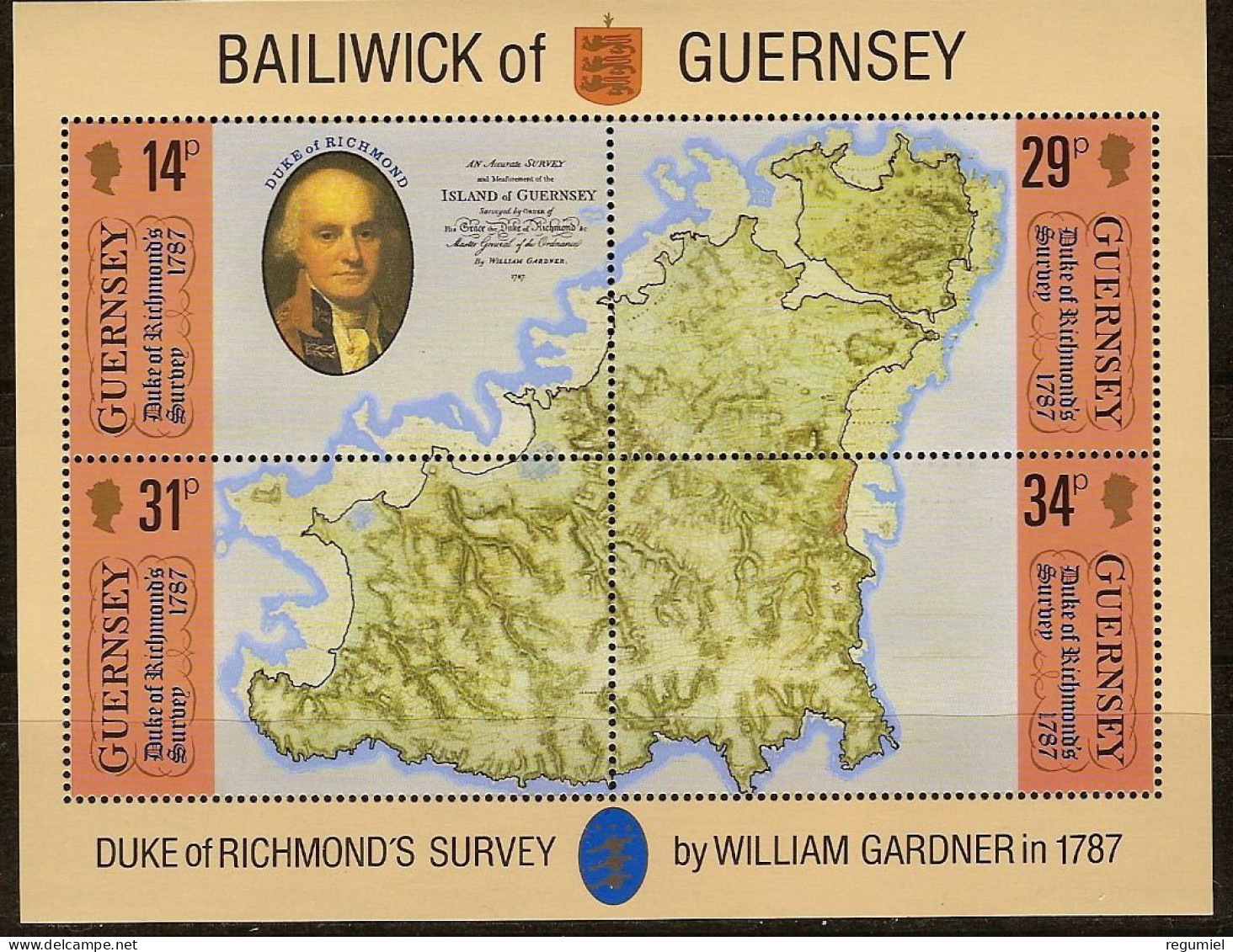 Guernsey HB   7 ** MNH. 1987 - Guernesey