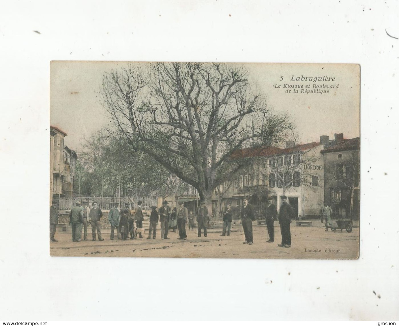 LABRUGUIERE 5 LE KIOSQUE ET BOULEVARD DE LA REPUBLIQUE (BELLE ANIMATION) - Labruguière