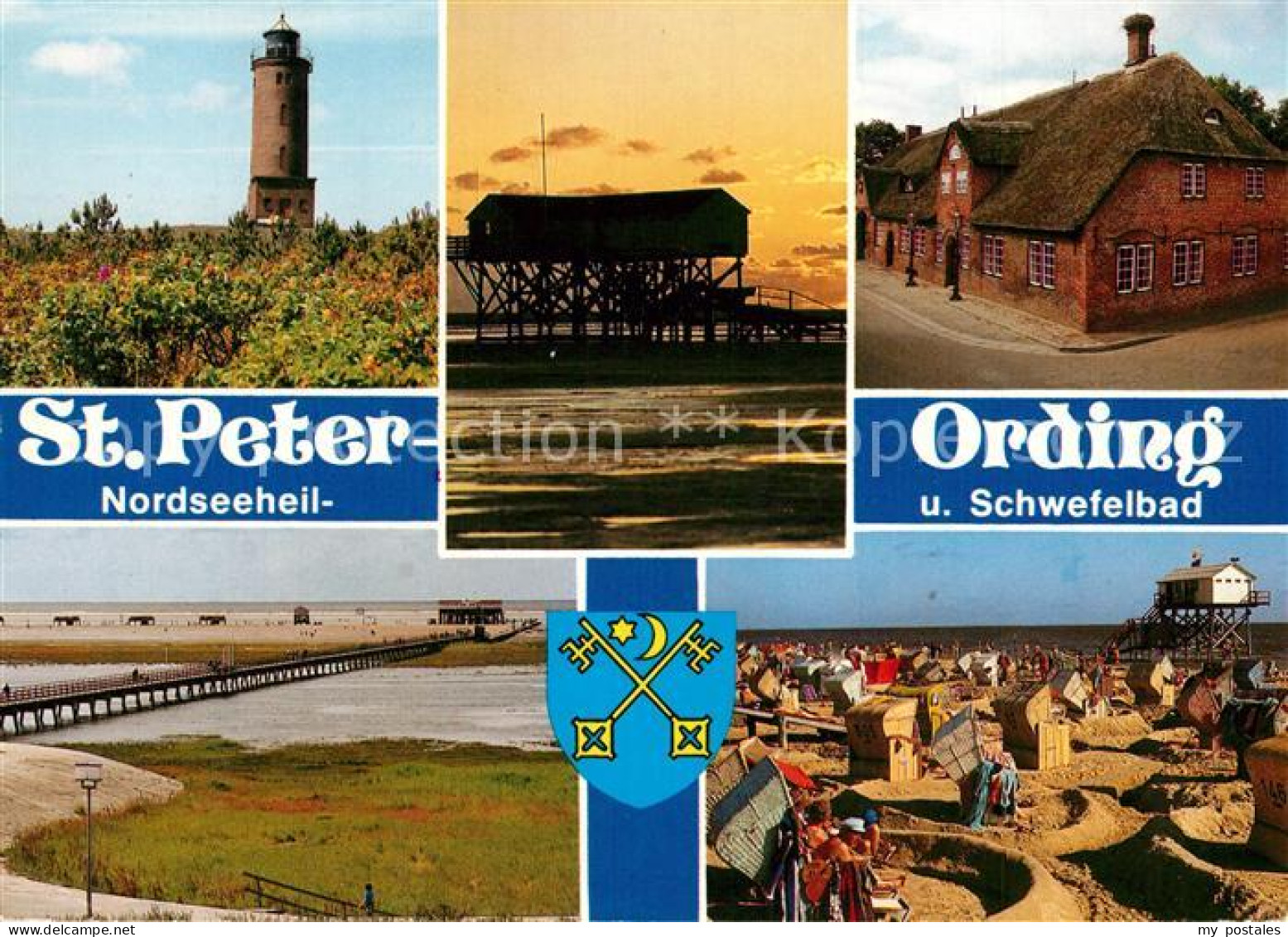 73296291 St Peter-Ording Leuchtturm Seebruecke Die Seekiste Boehler Sandbank Str - St. Peter-Ording