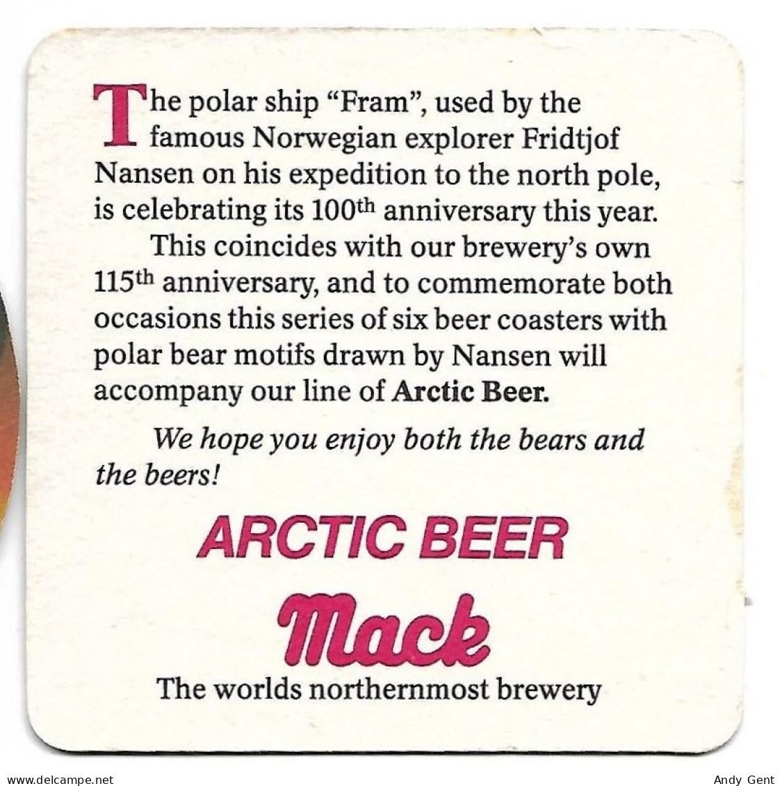 #82 Norway Mack - Beer Mats