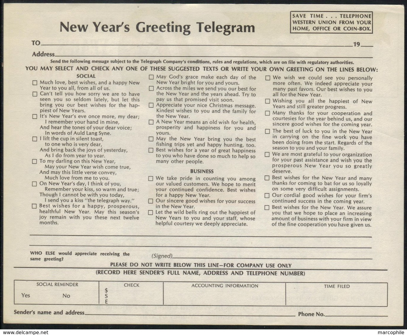 HORLOGERIE - COUCOU SUISSE - NOUVEL AN - OISEAU  ETC / 1969 USA TELEGRAMME DE LUXE ILLUSTRE (ref WU11) - Brieven En Documenten