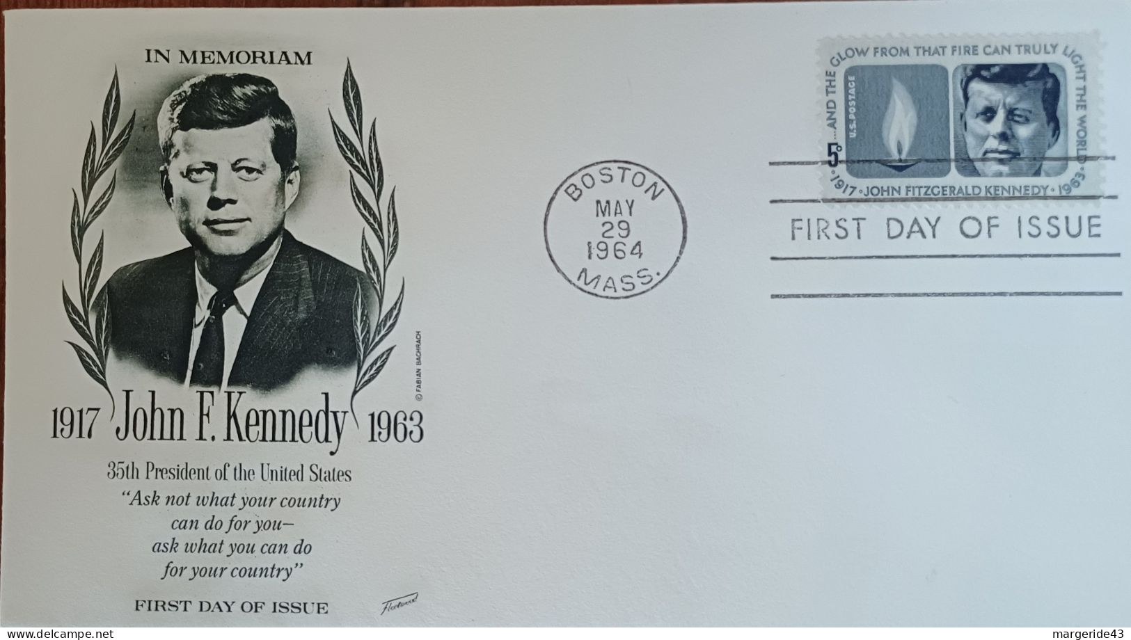 USA ETATS UNIS FDC 1964 JOHN F. KENNEDY - 1961-1970