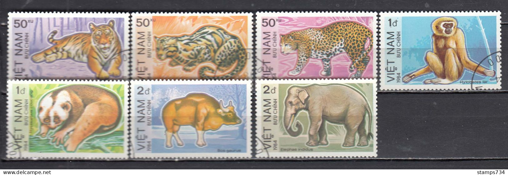 Vietnam 1984 - Animals, Mi-Nr. 1410/16, Used - Vietnam