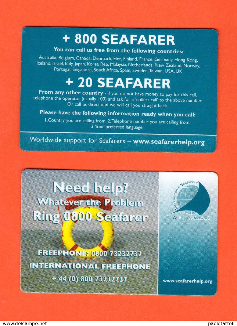 Worldwide Support For Seafarers- One Service Phone Card, Used. - Altri & Non Classificati