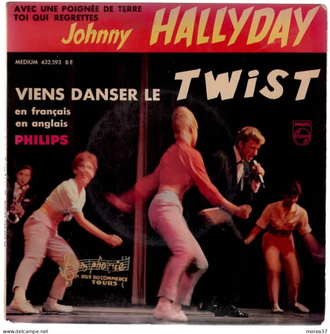 JOHNNY HALLYDAY  Viens Danser Le Twist   PHILIPS  432 .593 BE - Andere - Franstalig