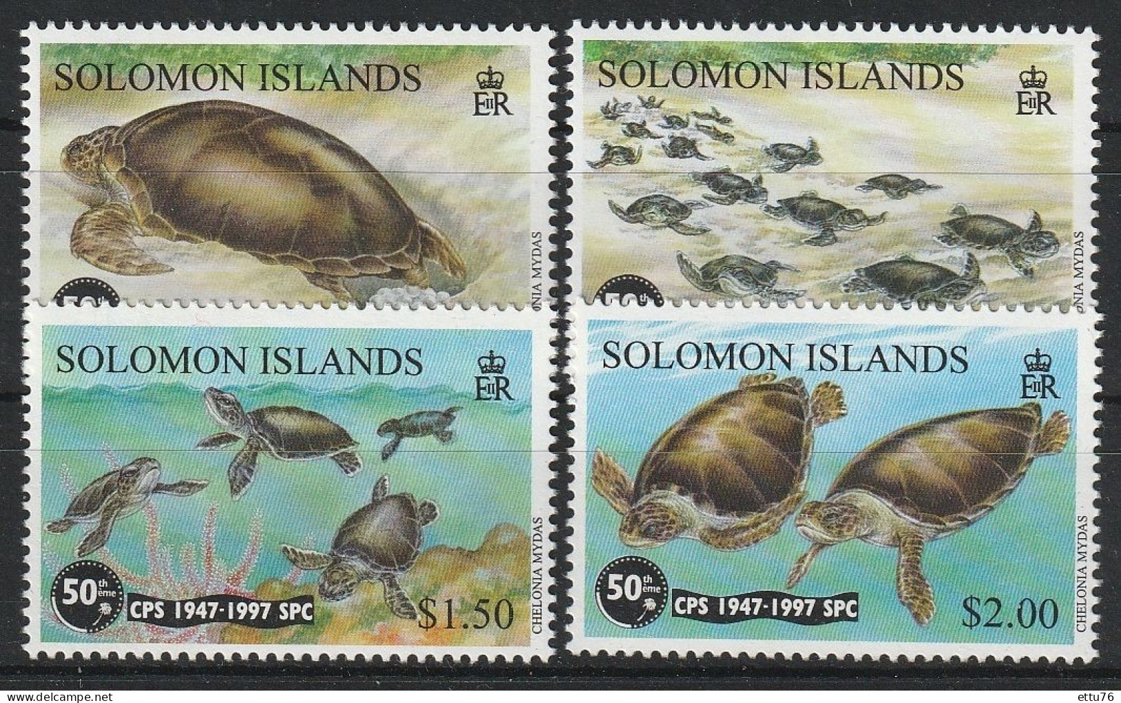 Solomon Island  1997  Turtles  Set  MNH - Turtles