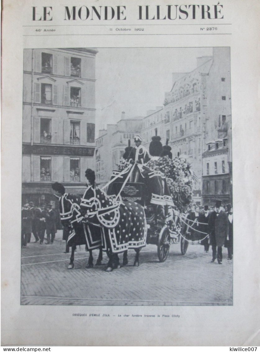 1903 PARIS PLACE DE CLICHY Obseque Emilie Zola  Convoi Funebre - Unclassified