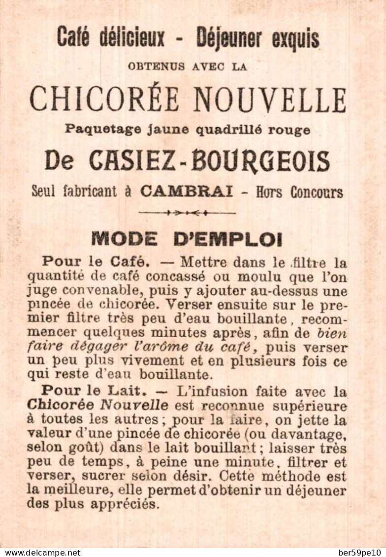 CHROMO CHICOREE NOUVELLE CASIEZ-BOURGEOIS A CAMBRAI / URUGUAY - Thee & Koffie