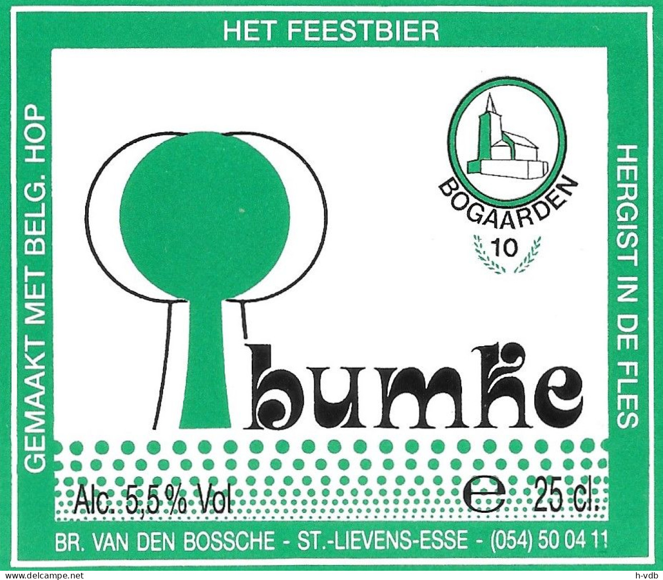 ÉTIQUETTE DE BIÈRE BELGE - Brasserie Van Den Bossche. - Bier