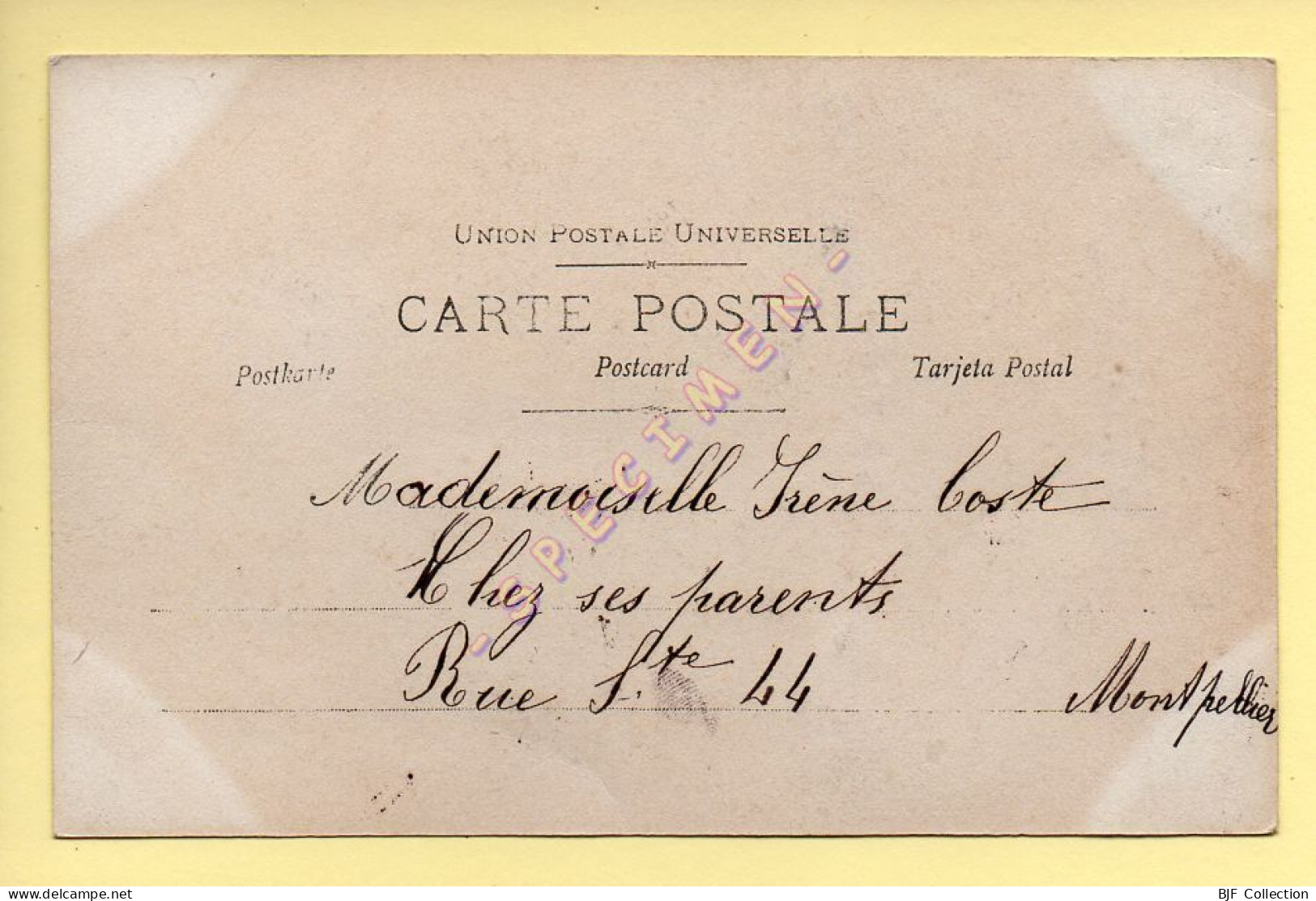 E. DE VERE - Artiste 1900 – Femme – Carte Avec Paillettes - Photo Reutlinger Paris (voir Scan Recto/verso) - Artistas