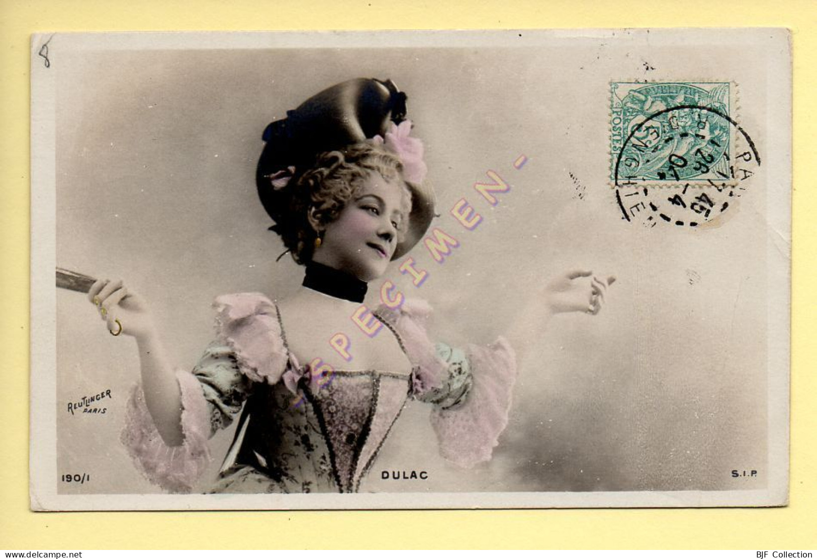 DULAC - Artiste 1900 – Femme - Photo Reutlinger Paris (voir Scan Recto/verso) - Artisti