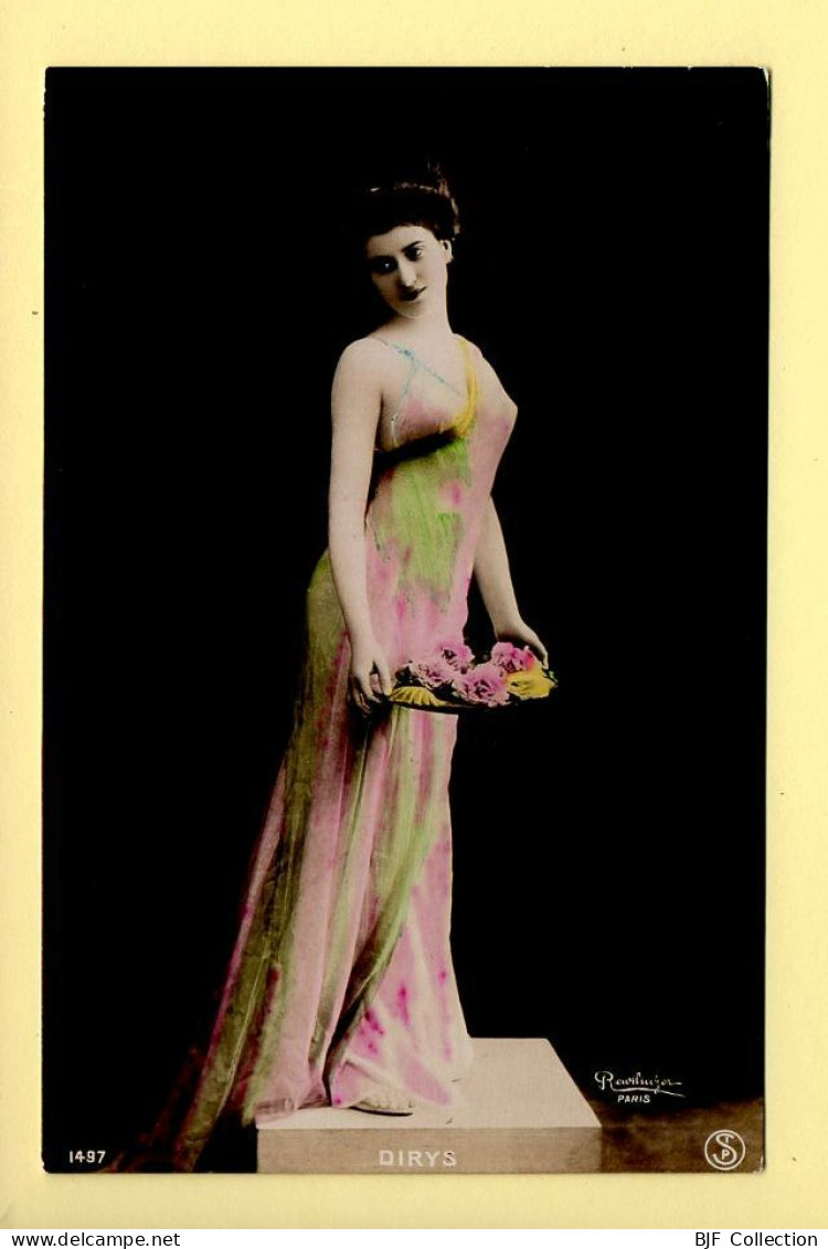 DIRYS – Artiste 1900 – Femme – Photo Reutlinger Paris (voir Scan Recto/verso) - Artistes