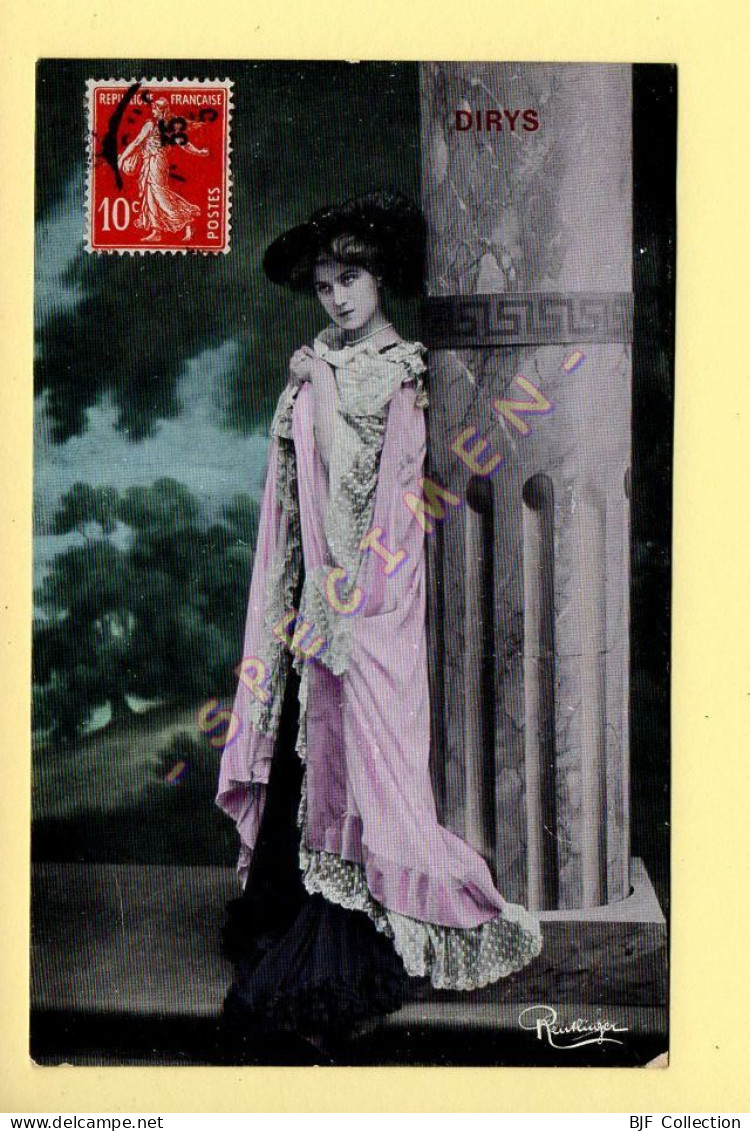 DIRYS - Artiste 1900 - Femme - Photo Reutlinger Paris (voir Scan Recto/verso) - Künstler