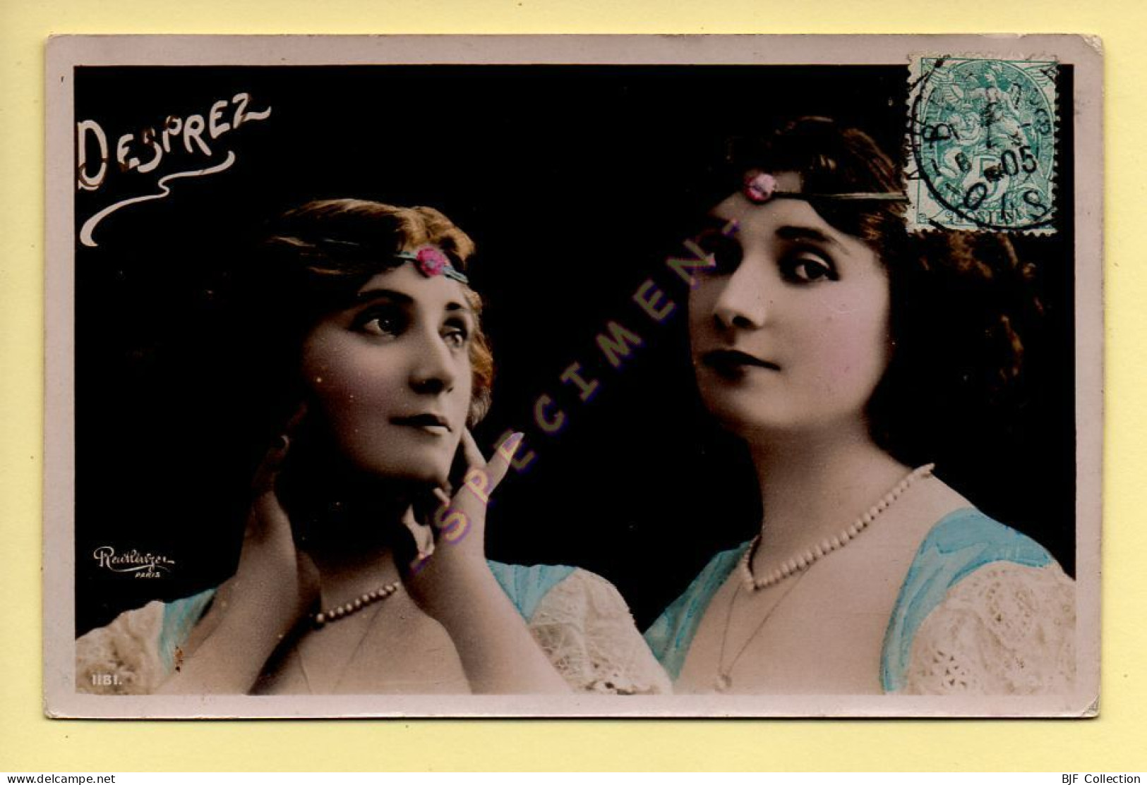 DESPREZ - Artiste 1900 - Femme - Photo Reutlinger Paris (voir Scan Recto/verso) - Artistes