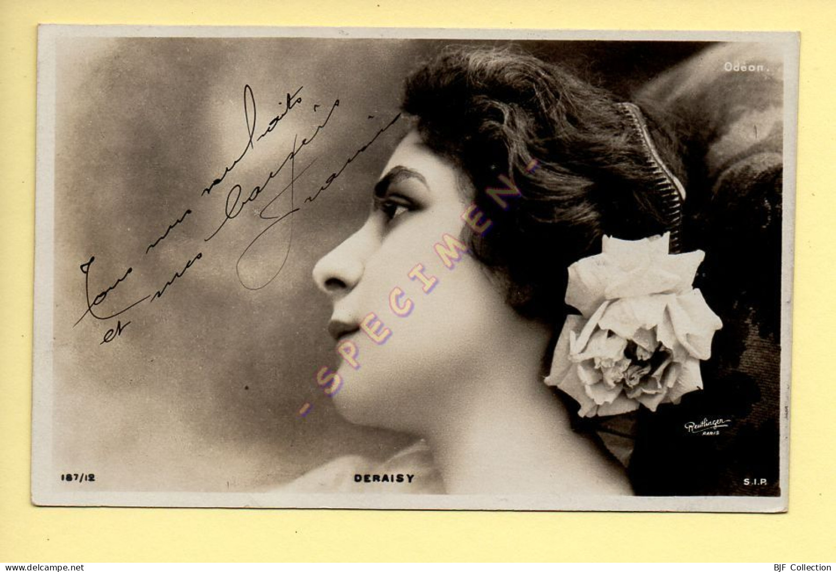 DERAISY - Artiste 1900 – Femme - Photo Reutlinger Paris (voir Scan Recto/verso) - Artiesten