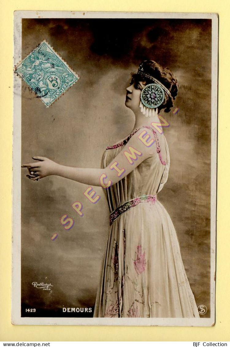 DEMOURS – Artiste 1900 – Femme – Photo Reutlinger Paris (voir Scan Recto/verso) - Künstler