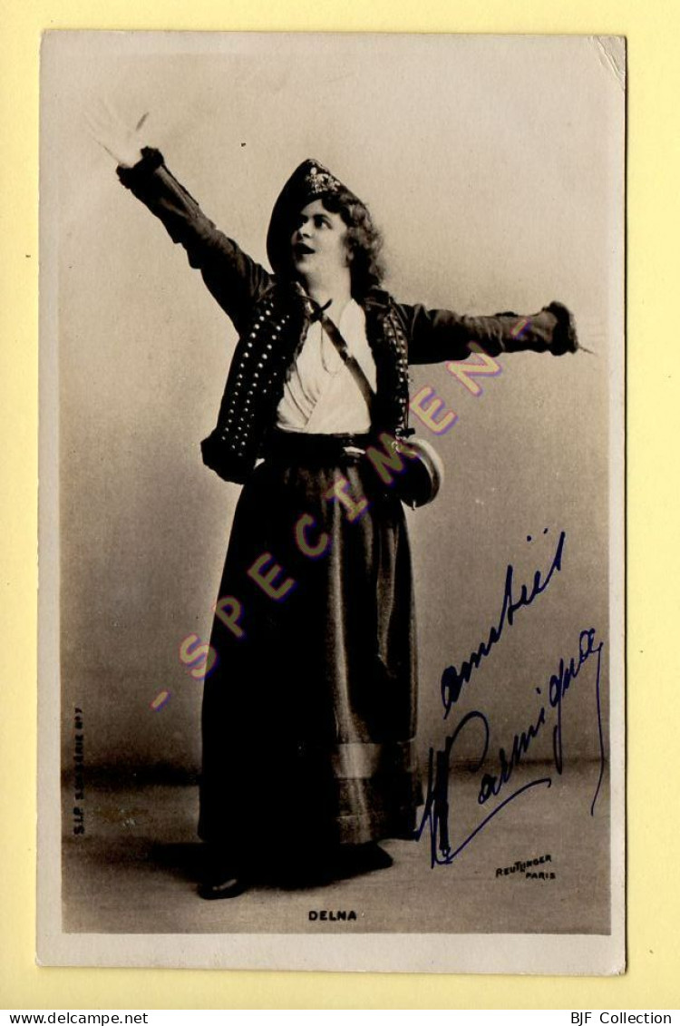 DELNA – Artiste 1900 – Femme – Photo Reutlinger Paris (voir Scan Recto/verso) - Künstler