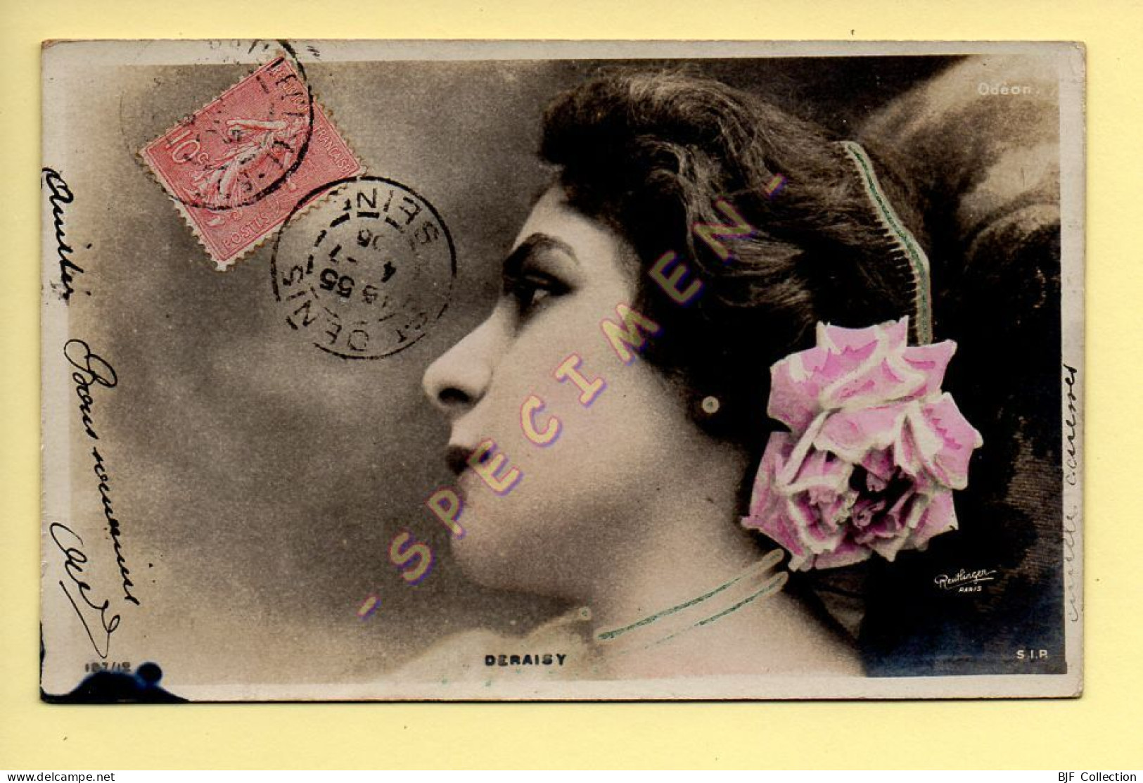 DERAISY – Artiste 1900 – Femme (Odéon) – Photo Reutlinger Paris (voir Scan Recto/verso) - Artiesten